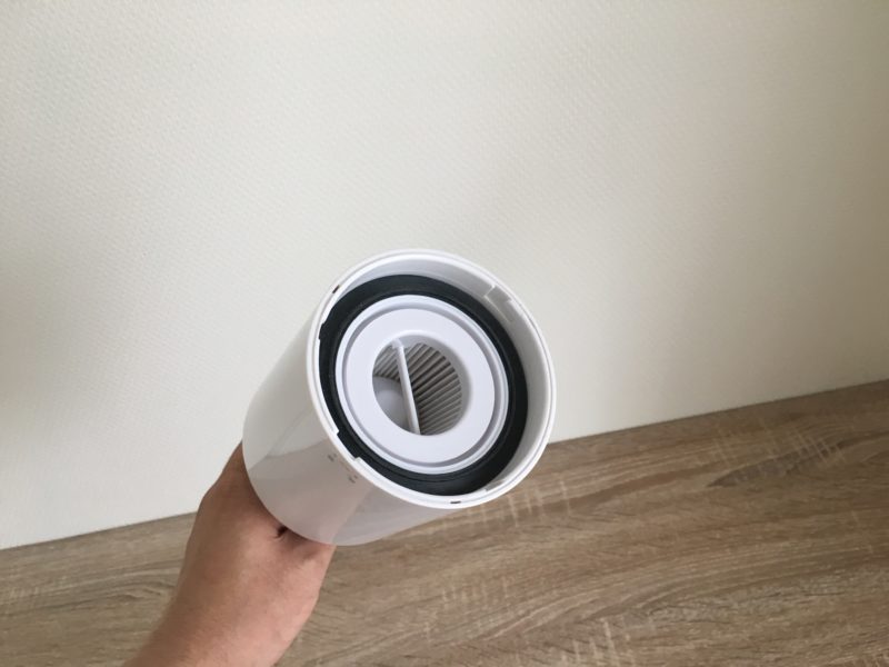 プラスマイナスゼロコードレスクリーナーのダストボックス